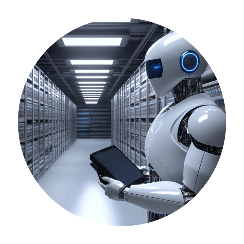 ai robot monitoring servers