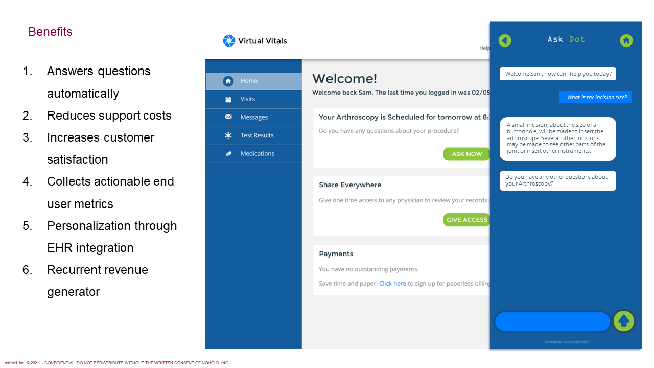 Enchancing the Patient Experience with Artificial Intelligence