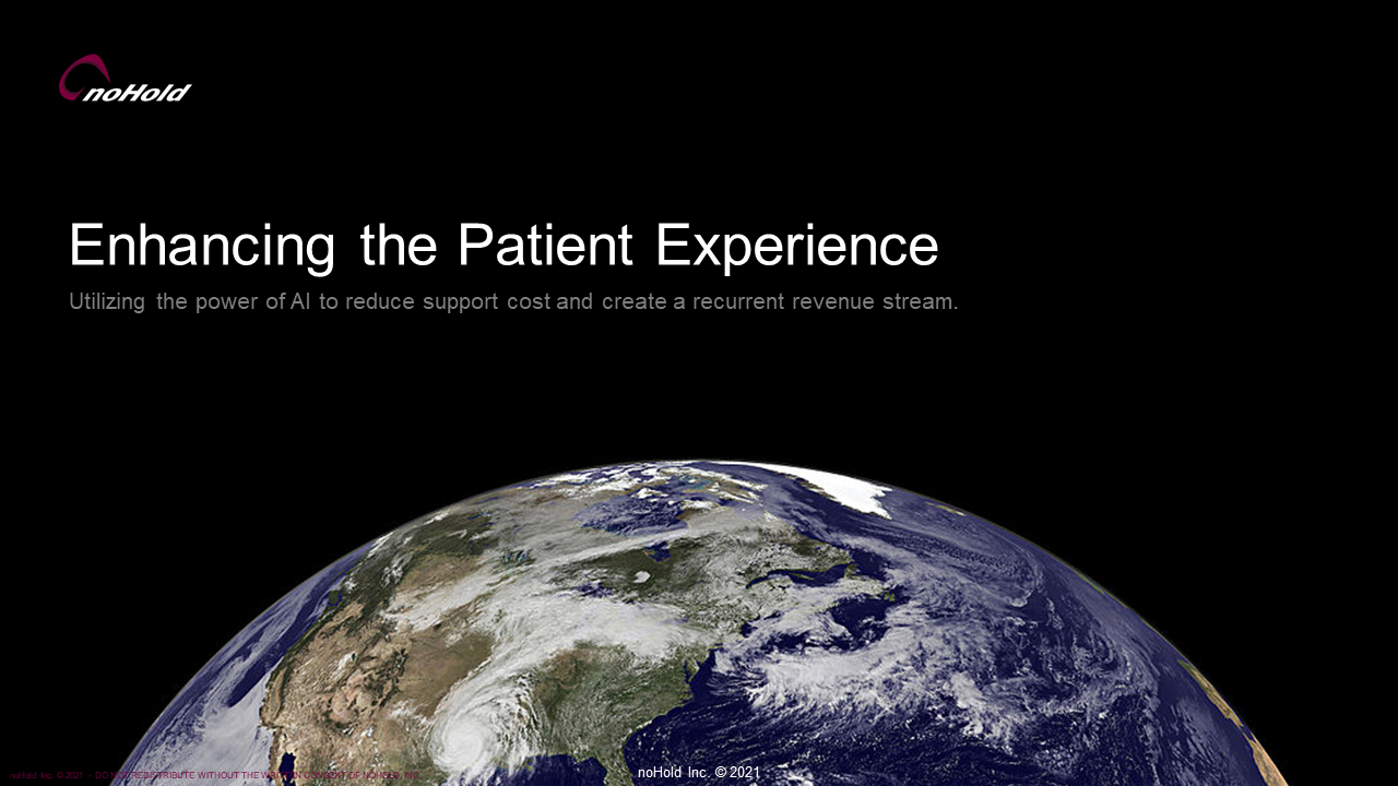 Enchancing the Patient Experience with Artificial Intelligence