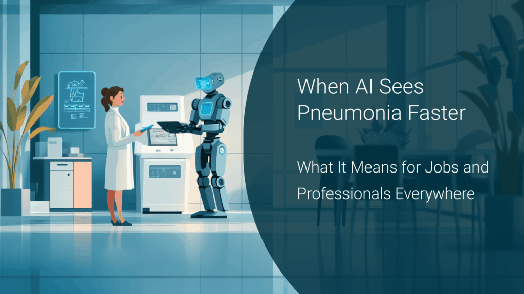 illustration of robot helping doctor in a doctors office