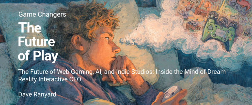 boy laying on pillow dreaming about games