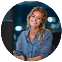 woman working on computer
