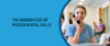 dental office front desk with woman answering the phone